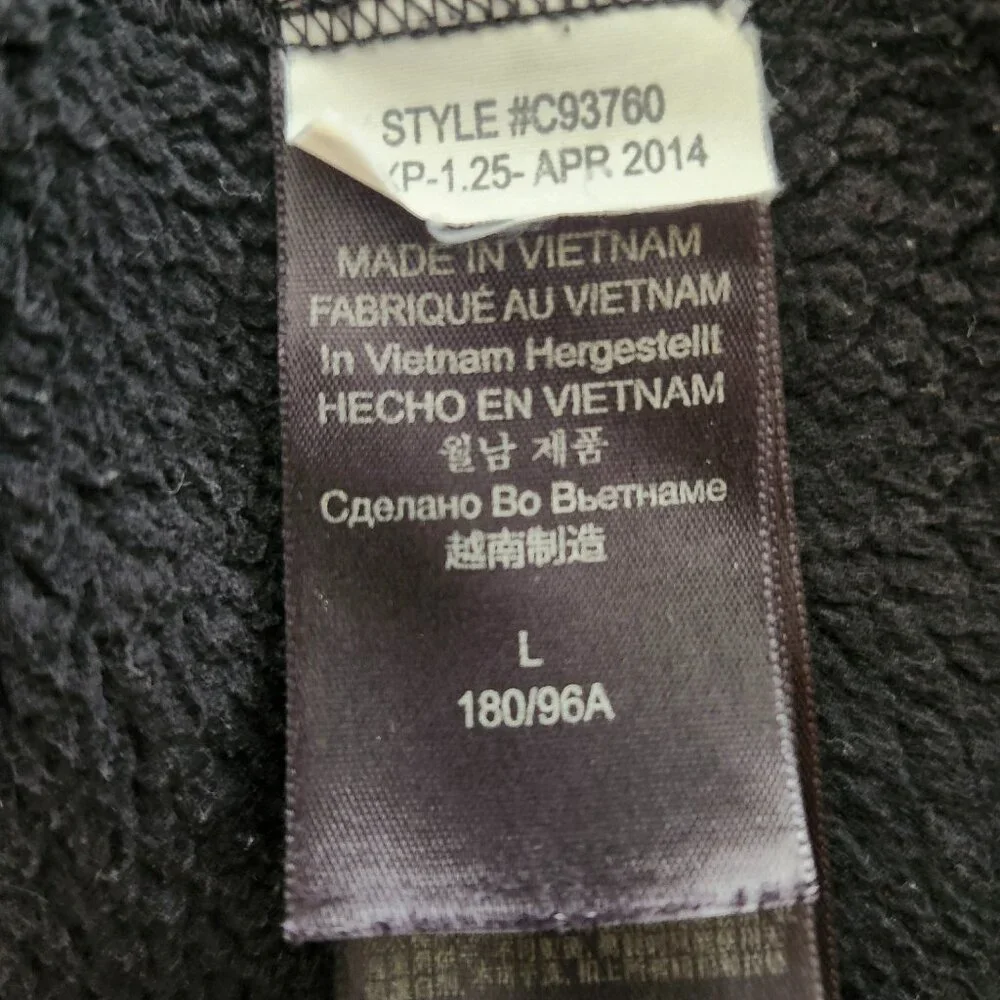 Marmot Men’s Large Full Zip Fleece Jacket Black Outdoor Hiking Warm - Picture 5 of 6
